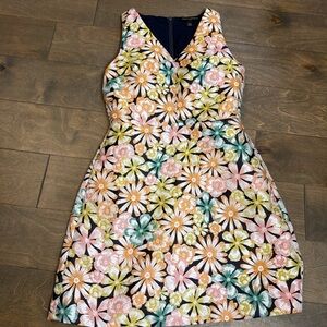 Banana Republic Floral V-Neck Mini Dress - Multicolor